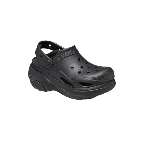 כפכפי פלטפורמה קלוג באבל קראש קרוקס שחורות Crocs 210061-0WC Bubble Crush Clog Triple Black