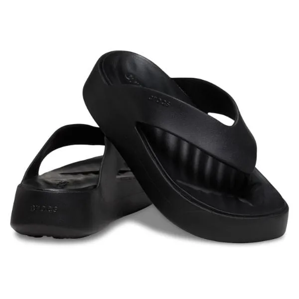 קפקפי קרוקס פלטפורמה לנשים Crocs W Getaway Platform Flip-Black 209410-001