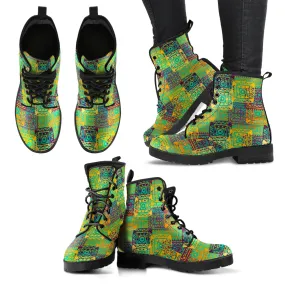 Abstract Ethnic P4 - Leather Boots for Women