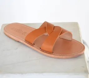 Ancient Greek leather sandals, Tan natural sandals, Women Greek leather sandals, Leather sandals, Women's leather sandals YASEMI