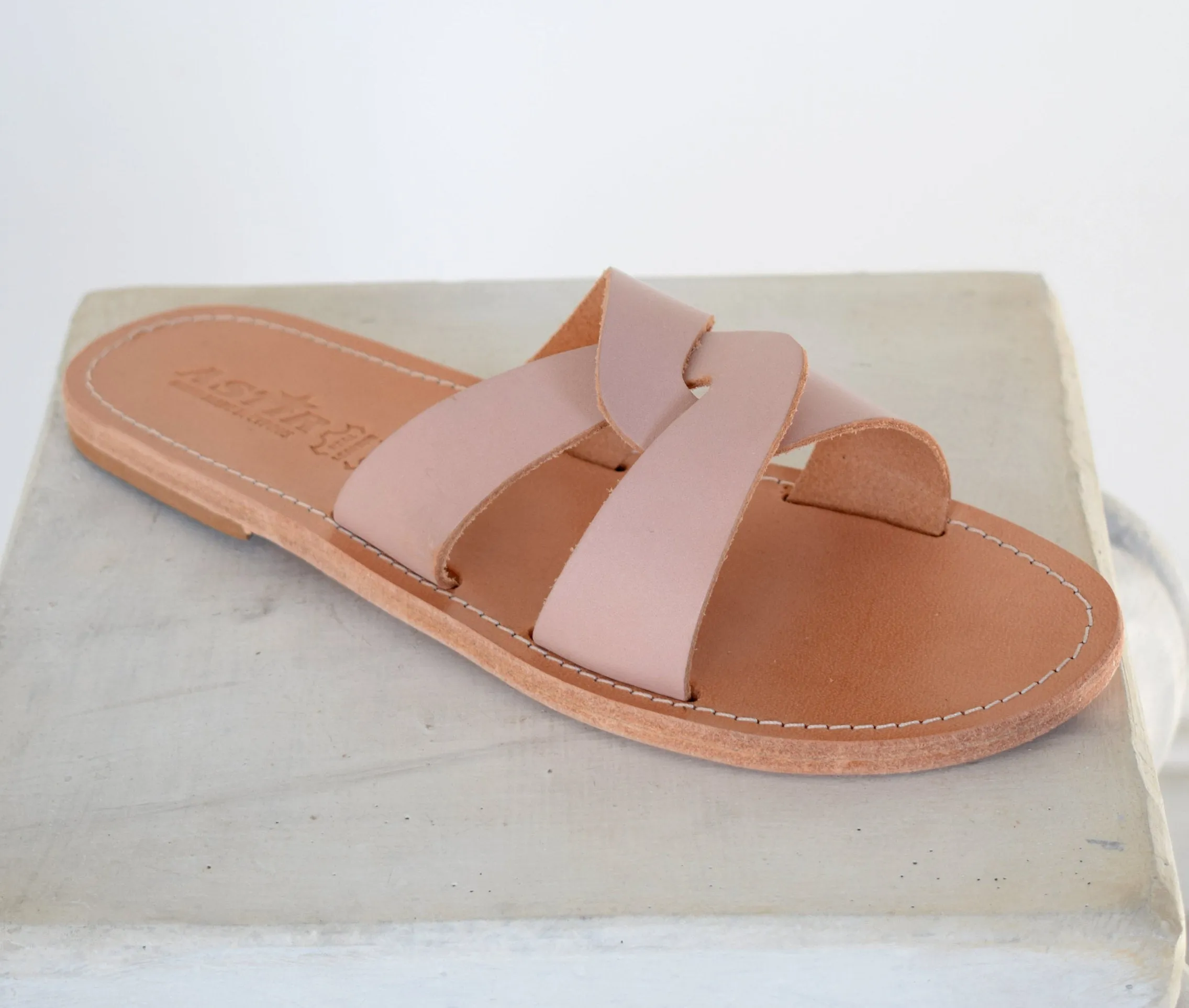 Ancient Greek leather sandals, Tan natural sandals, Women Greek leather sandals, Leather sandals, Women's leather sandals YASEMI