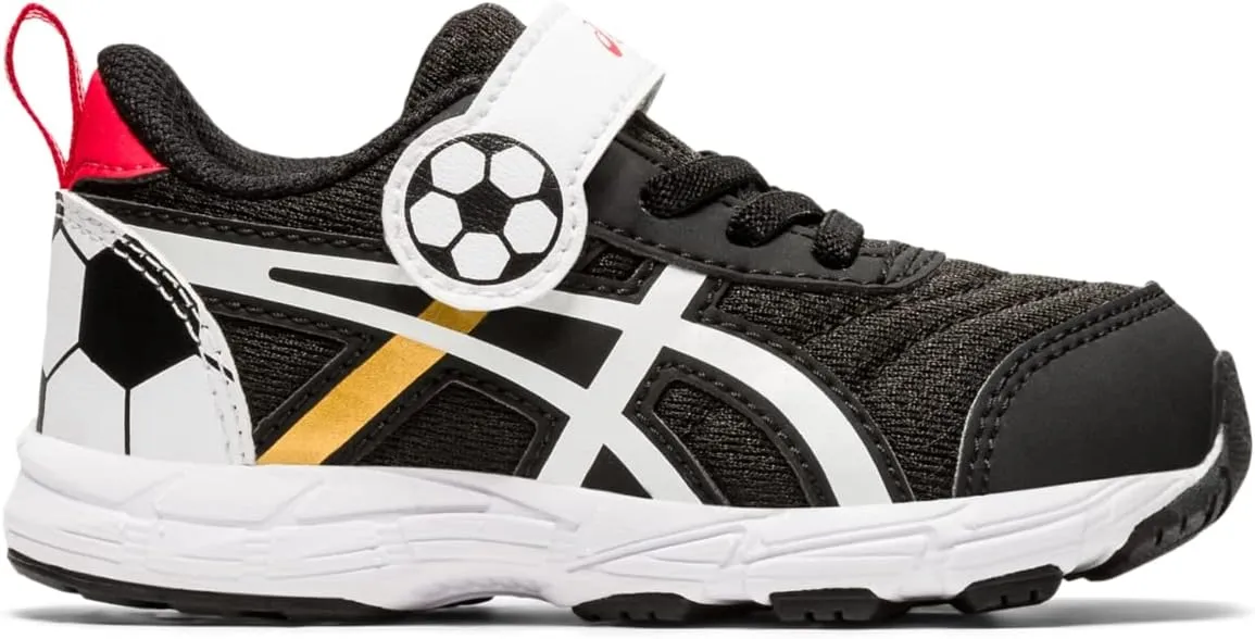 ASICS Kid's Contend 6 Toddler Shoes, K4, Black/Pure Gold
