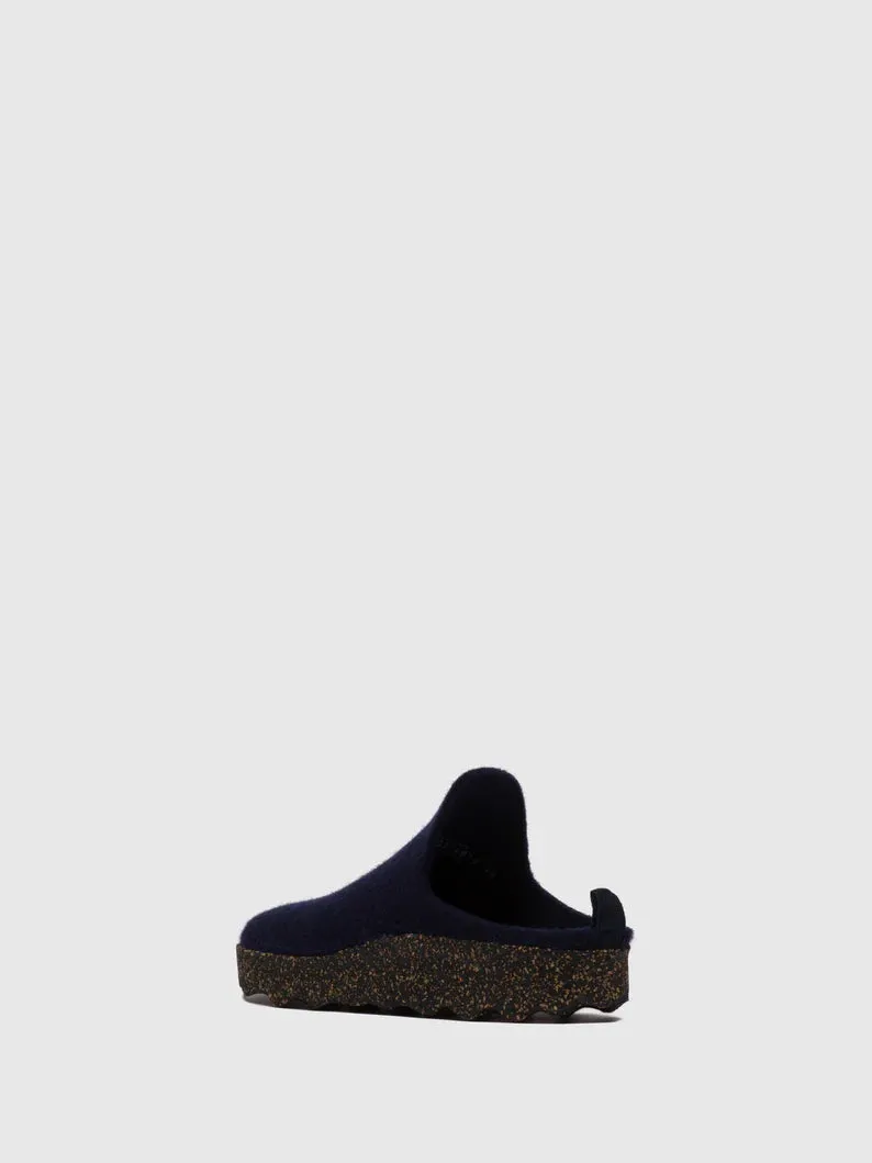 AsPortuguesas Women's Come L Slip-On Casual Mules Tweed Felt 902 Navy