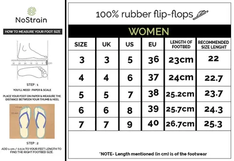Black & Royal Blue Natural Rubber Flip-Flops Slippers Women