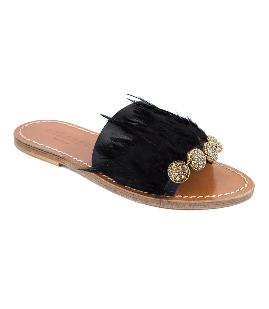 BLACK STRIPE FEATHER