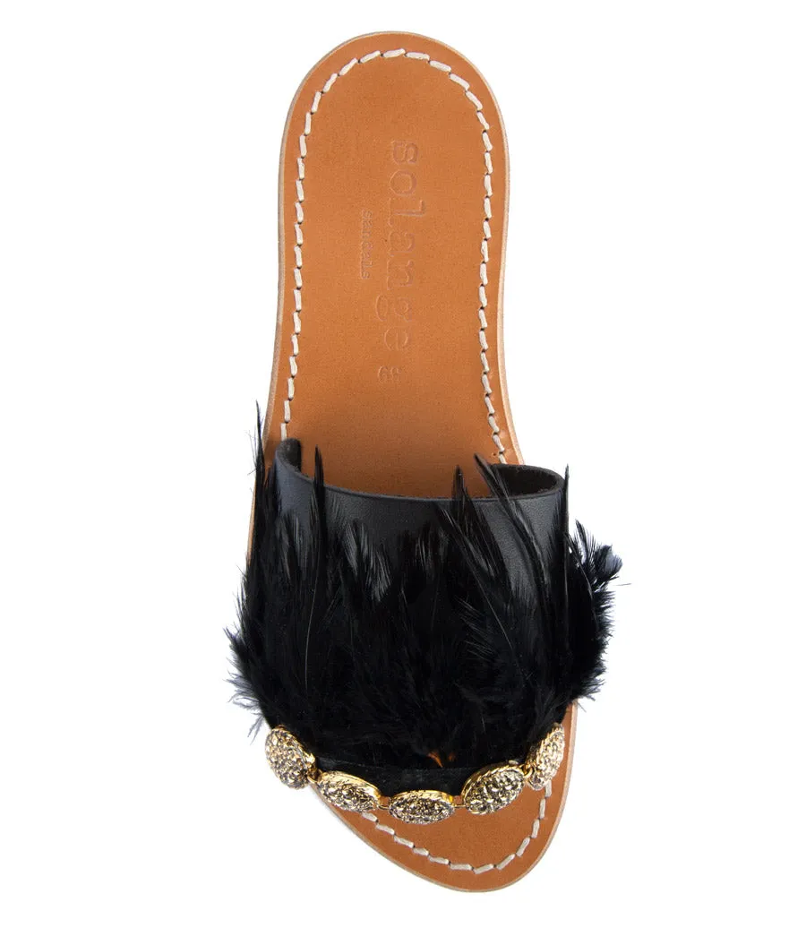 BLACK STRIPE FEATHER