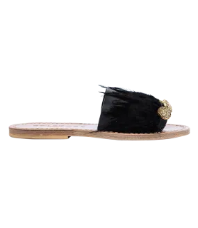 BLACK STRIPE FEATHER