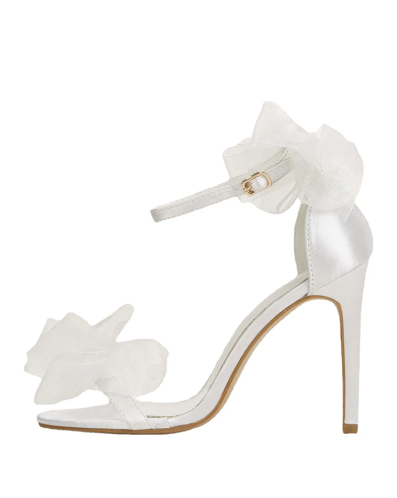 Bow tie quarter strap bridal heels Party prom stiletto high heels sandals