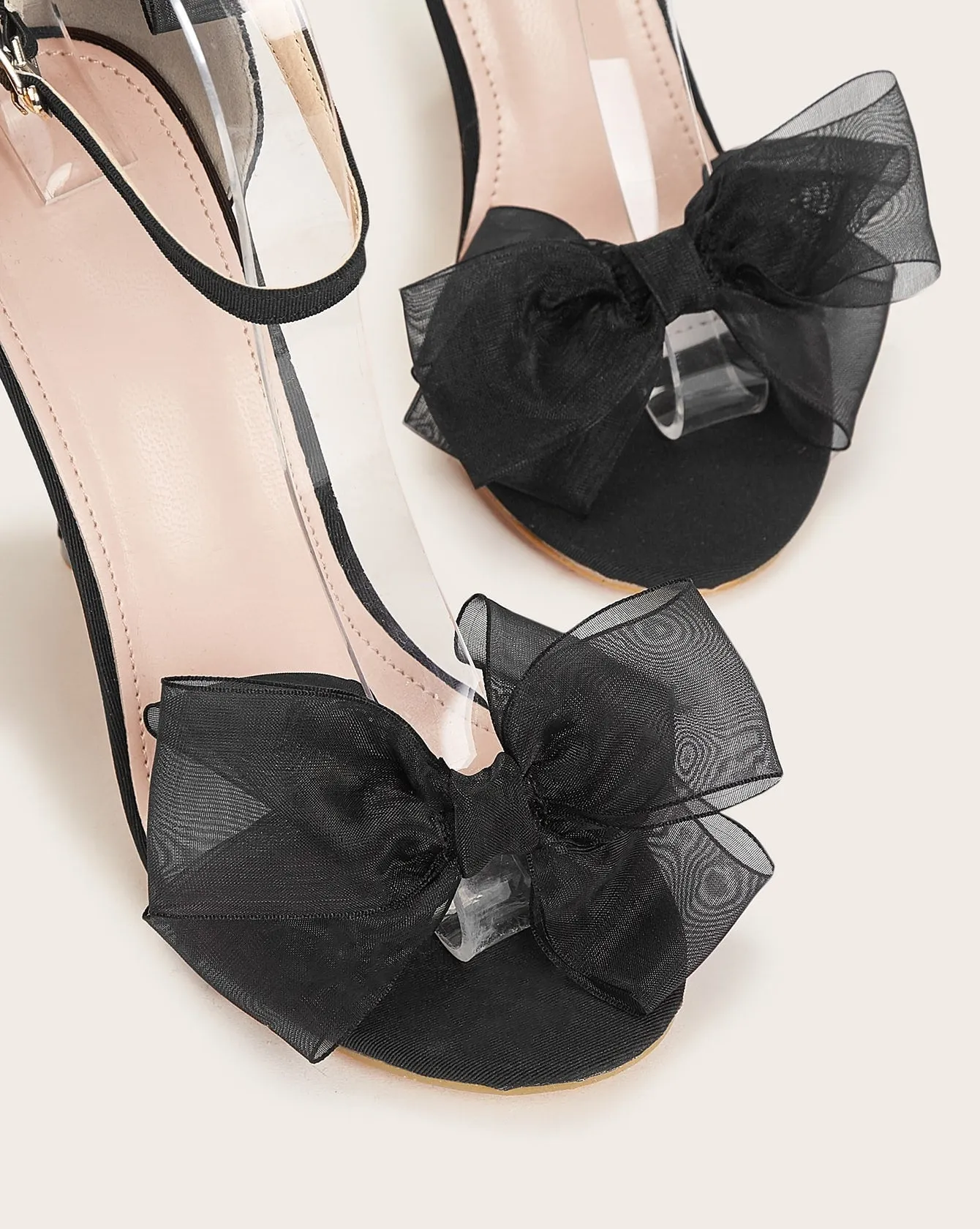 Bow tie quarter strap bridal heels Party prom stiletto high heels sandals