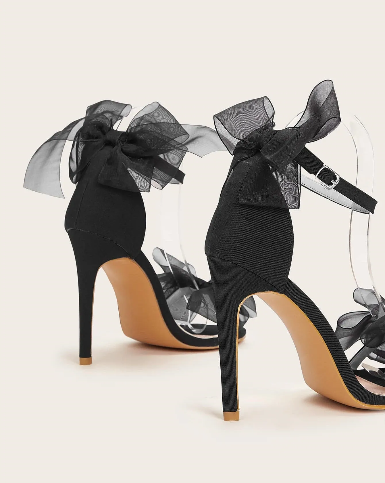 Bow tie quarter strap bridal heels Party prom stiletto high heels sandals