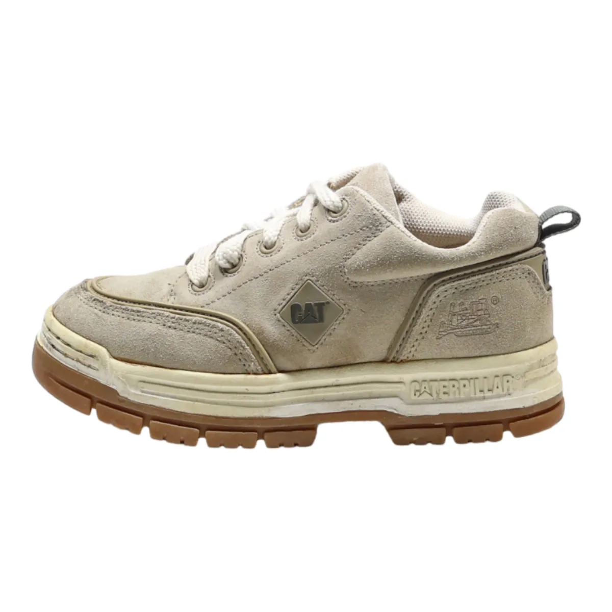 CATERPILLAR Hiking Boots Grey Suede Mens UK 6