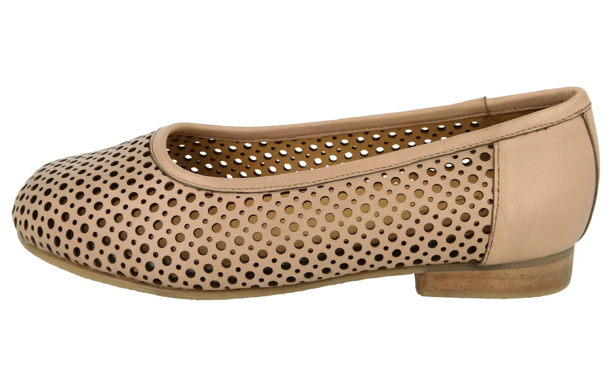 DB Wider Fit Women's Emmental Leather Pump Shoes Nude Pink
