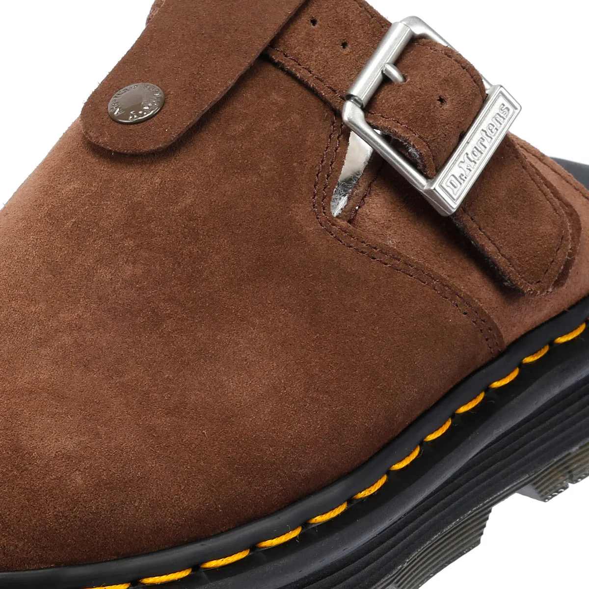Dr. Martens Winterised Zebzag Warmlined Suede Brown Mule