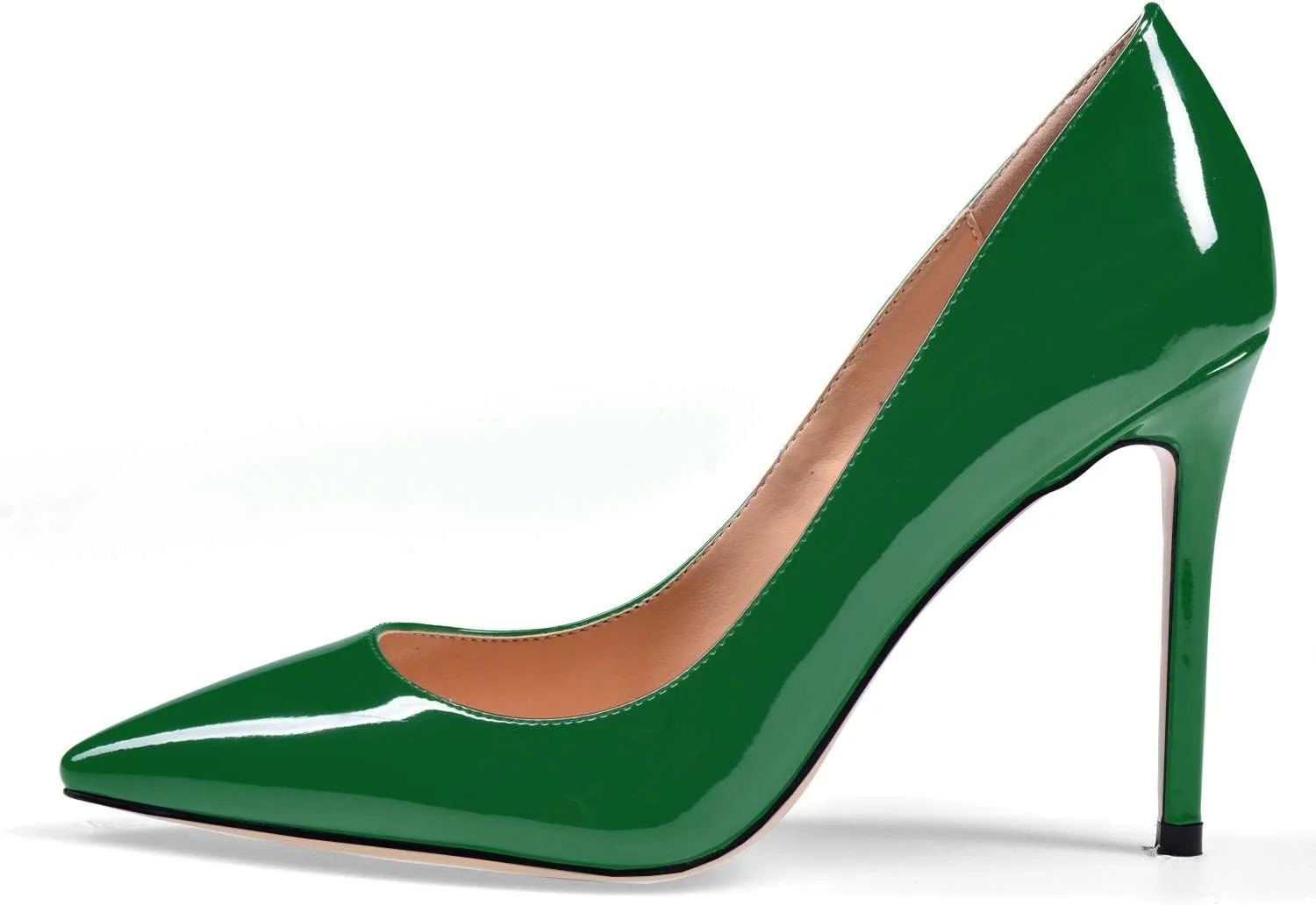 Eldof Womens High Heel Pumps, Pointy Toe Sexy Elegant Stiletto Heels 4inches Slip on Party Wedding Comfort Classic High Heels