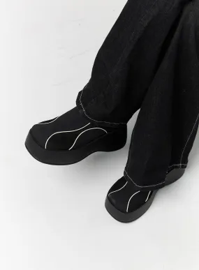 Faux Leather Platform Mules CS314