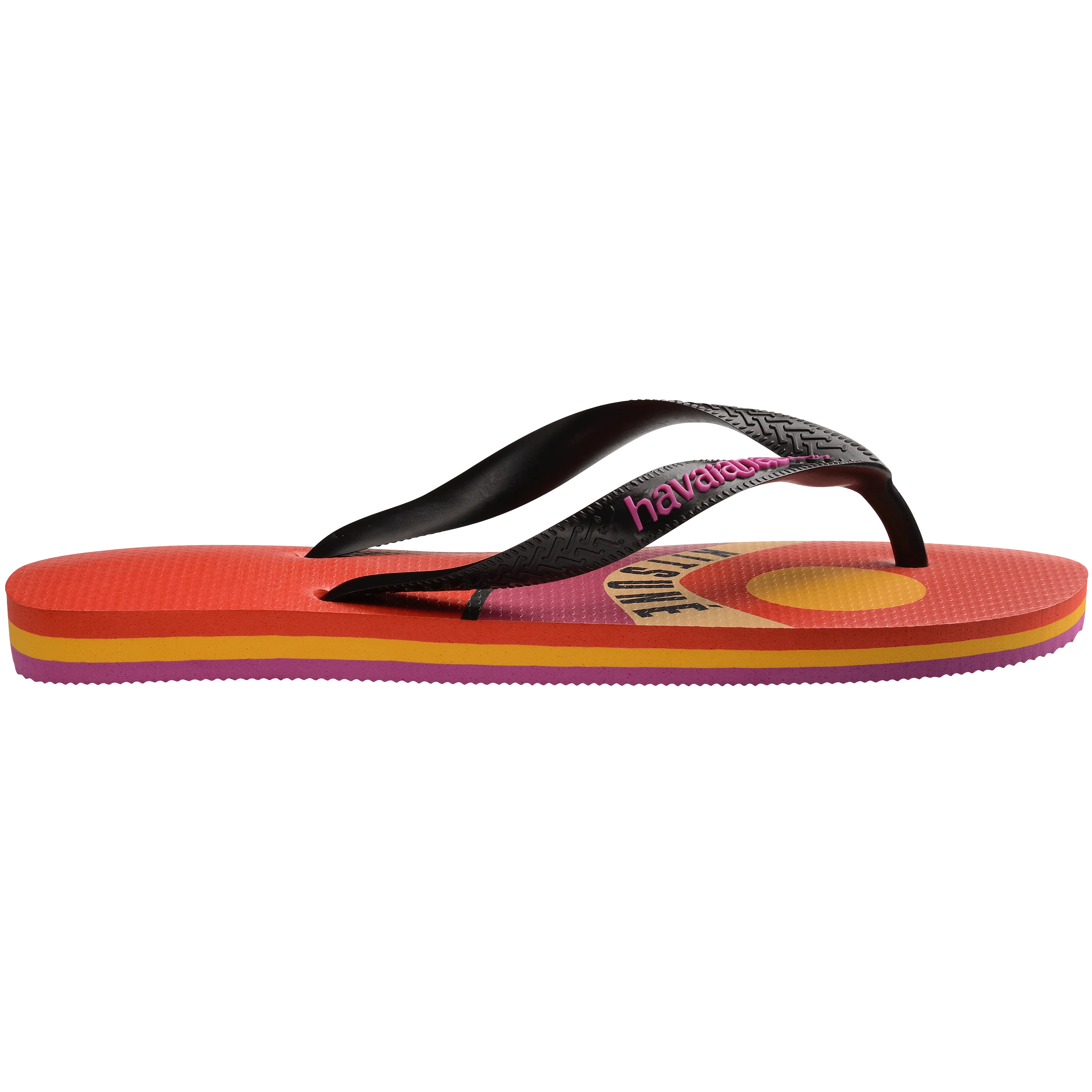 Havaianas Top Maison Kitsun??  Wave Flip Flops Blood Orange