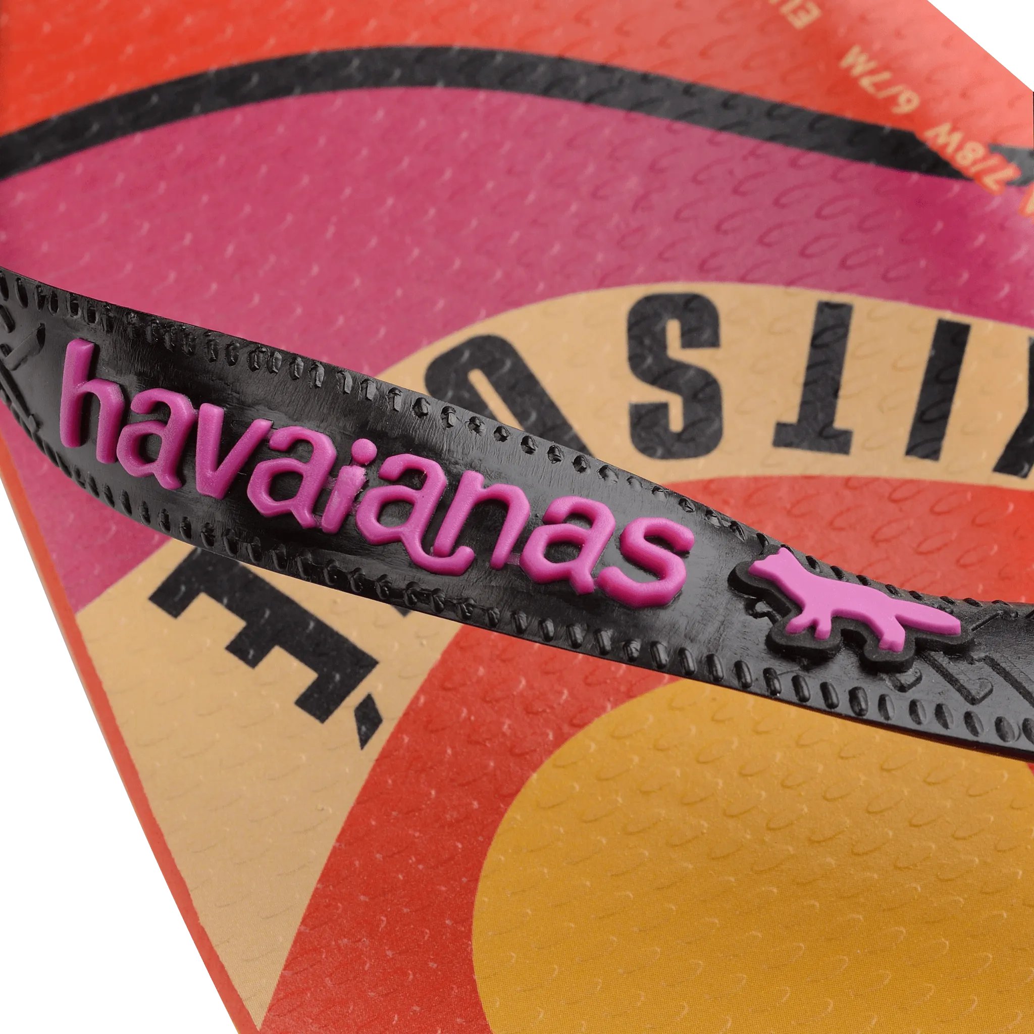 Havaianas Top Maison Kitsun??  Wave Flip Flops Blood Orange