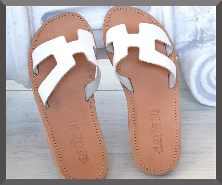 Hermes God sandals, Women Sandals Leather Samothrace
