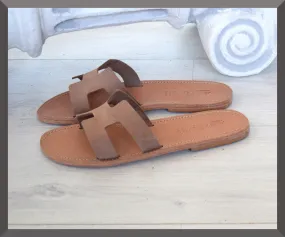 Hermes God sandals, Women Sandals Leather Samothrace