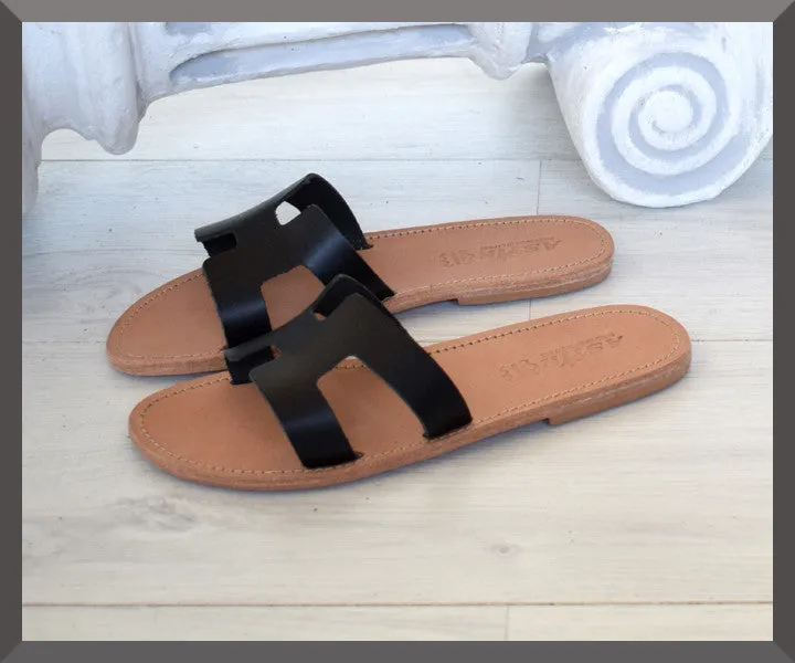 Hermes God sandals, Women Sandals Leather Samothrace