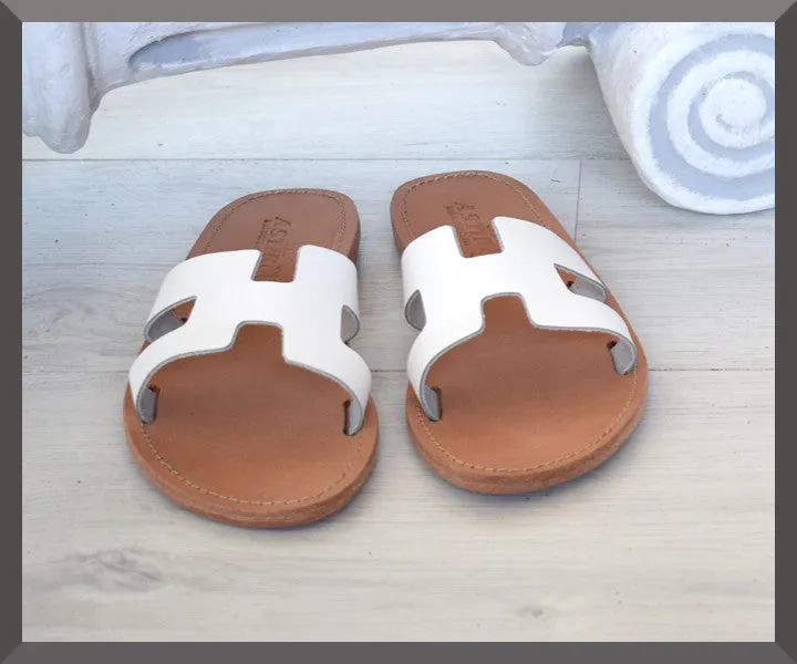 Hermes God sandals, Women Sandals Leather Samothrace