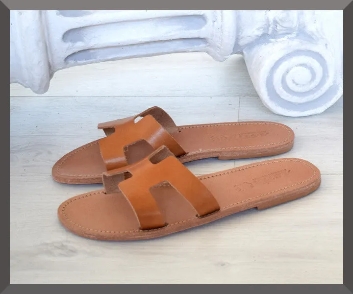 Hermes God sandals, Women Sandals Leather Samothrace