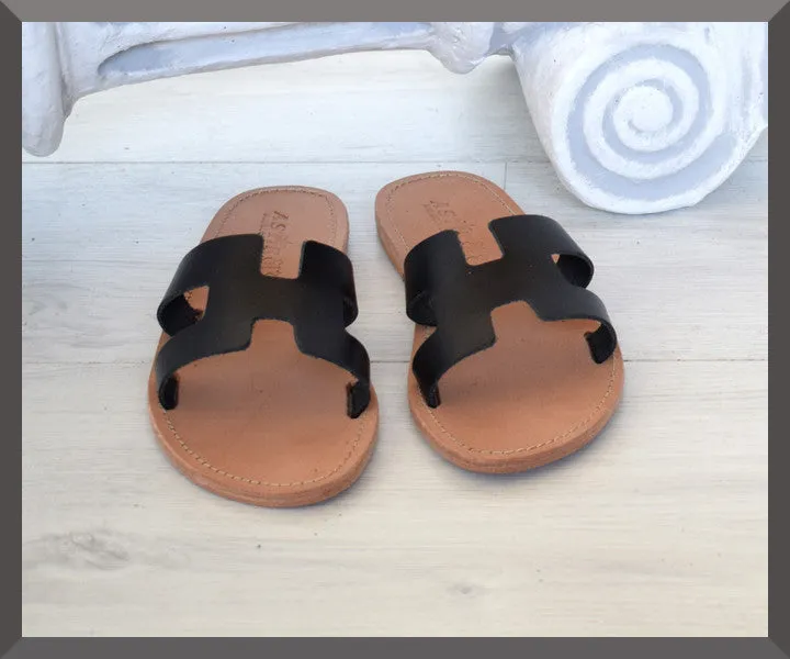 Hermes God sandals, Women Sandals Leather Samothrace