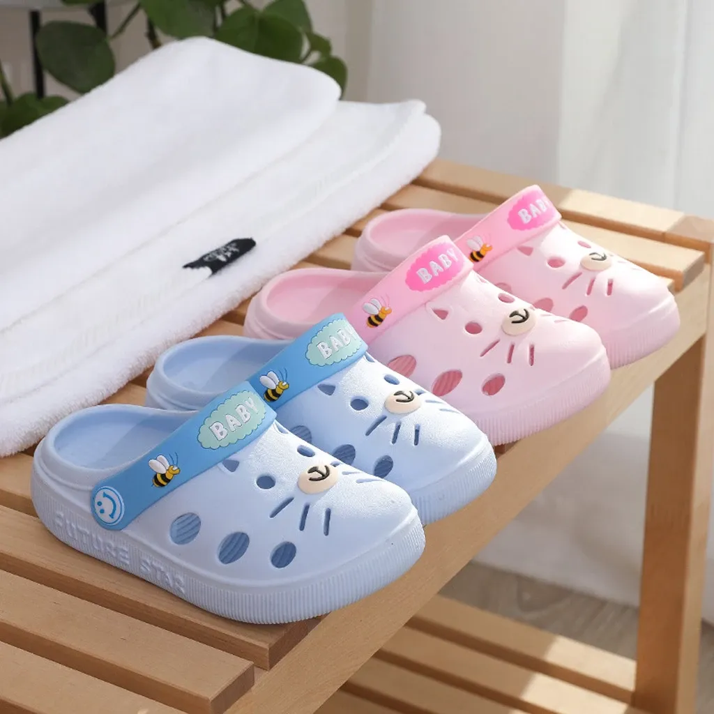 HFN Cat Face Sky Blue Slippers 3273