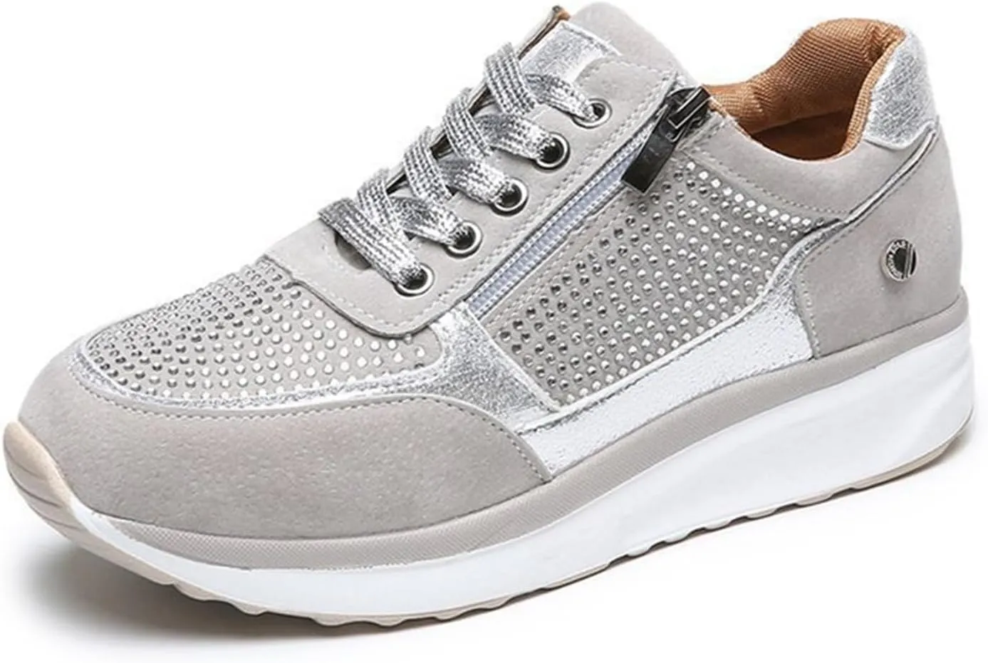 Lausiuoe Sneakers For Women Walking Shoes Comfortable Fashion Sneakers Breathable Casual Comfortable Lightweight Shoes