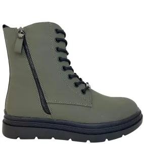 Lloyd & Pryce 'For her' Mahon Green Lace Up Boots