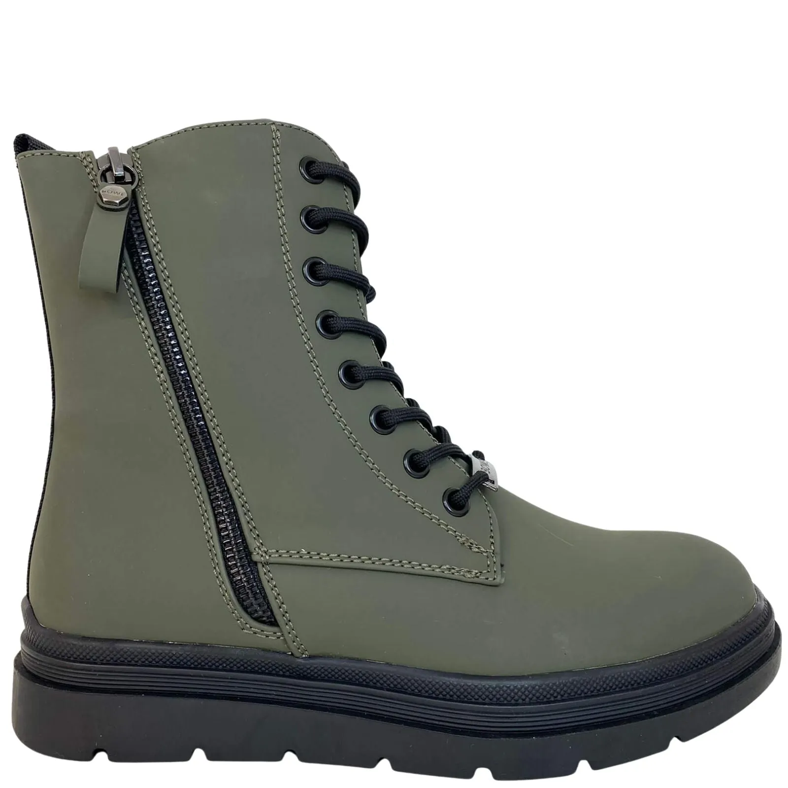 Lloyd & Pryce 'For her' Mahon Green Lace Up Boots