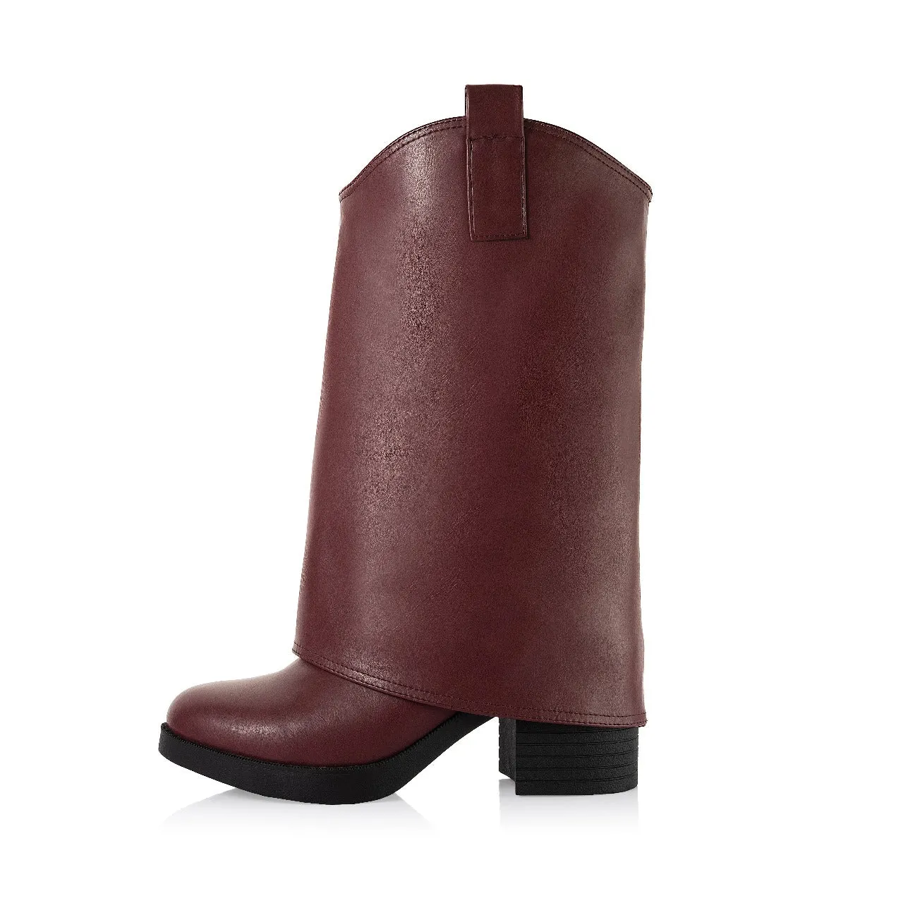 Mid-Calf Fold-Over Boots