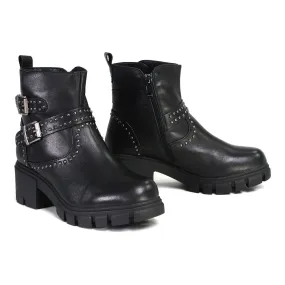 Milwaukee Leather Women's Siren Premium Black Studded Fashion Boots w/