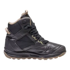 QUECHUA Hiking Boots Black Leather Mens UK 5.5