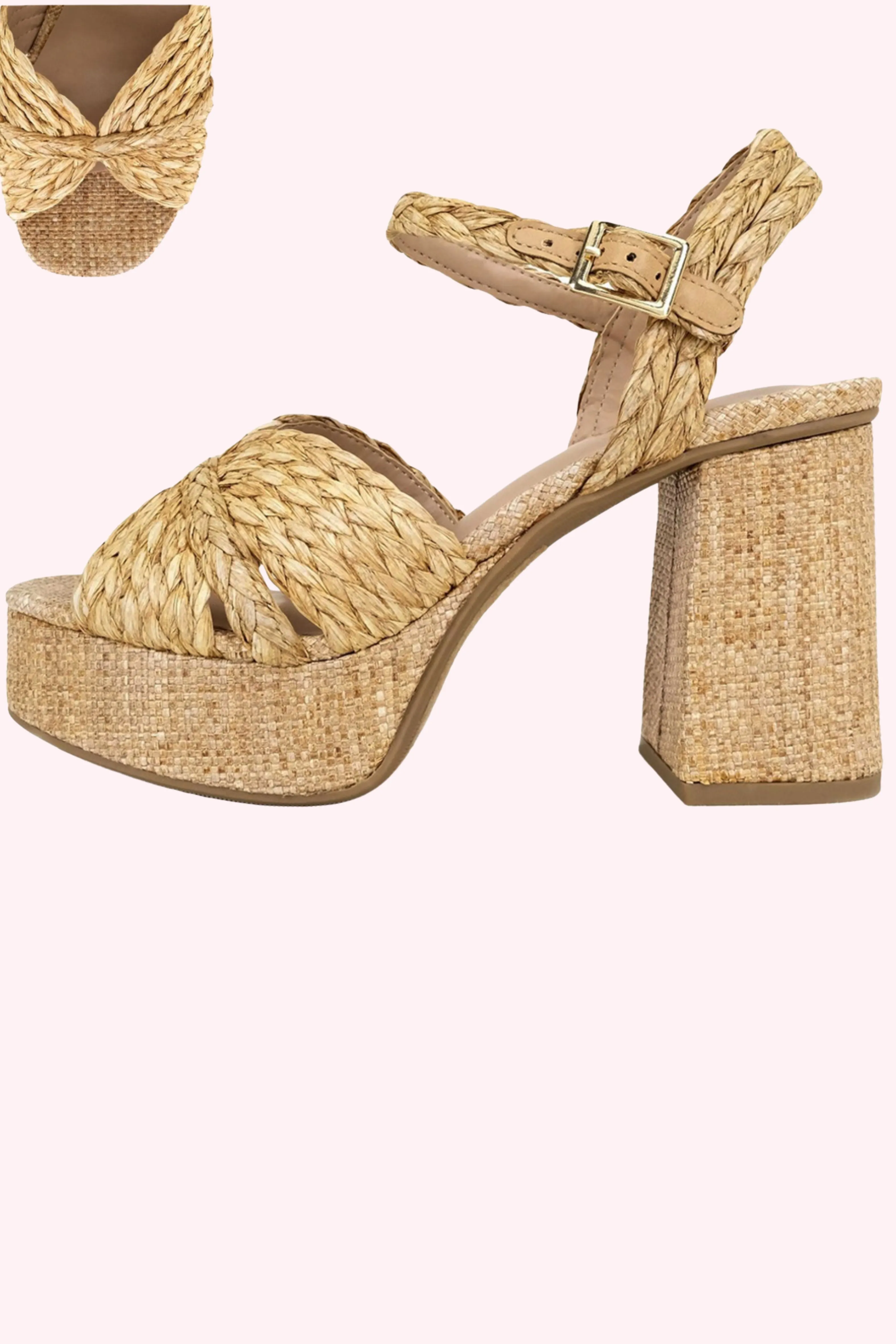 Raffia Criss Cross Platforms