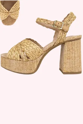 Raffia Criss Cross Platforms