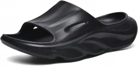 Recovery Slides for Men and Women - Orthopedic Sandals with Arch Support & Thick Cushion, Plantar Fasciitis Slippers, Lightweight Non-Slip Slides for Post-Workout Recovery