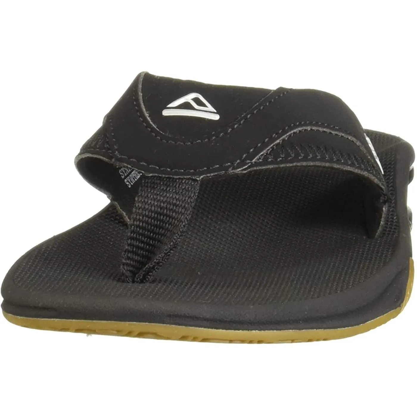 Reef Fanning Black Silver Mens Airbag Sandals Flip Flops