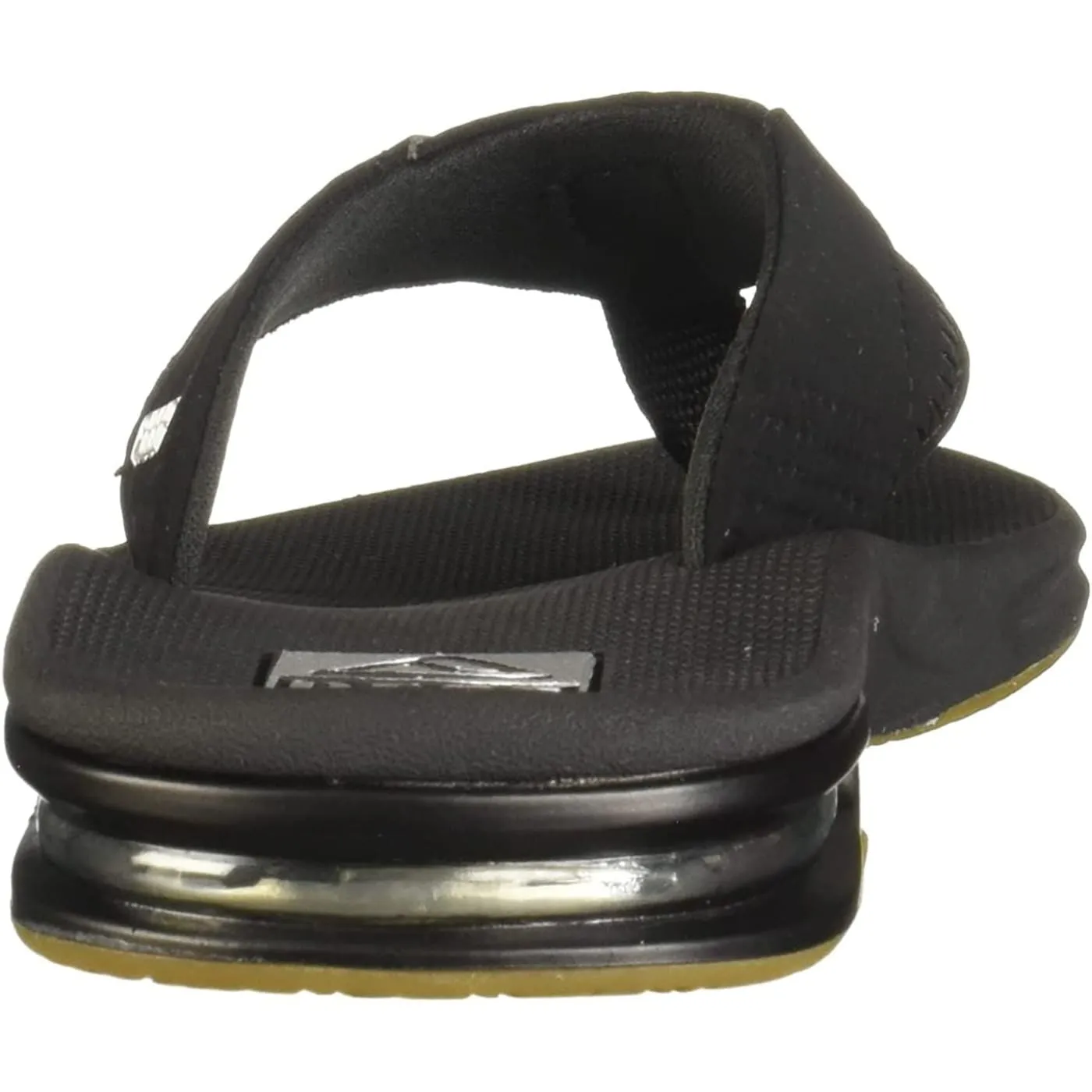 Reef Fanning Black Silver Mens Airbag Sandals Flip Flops