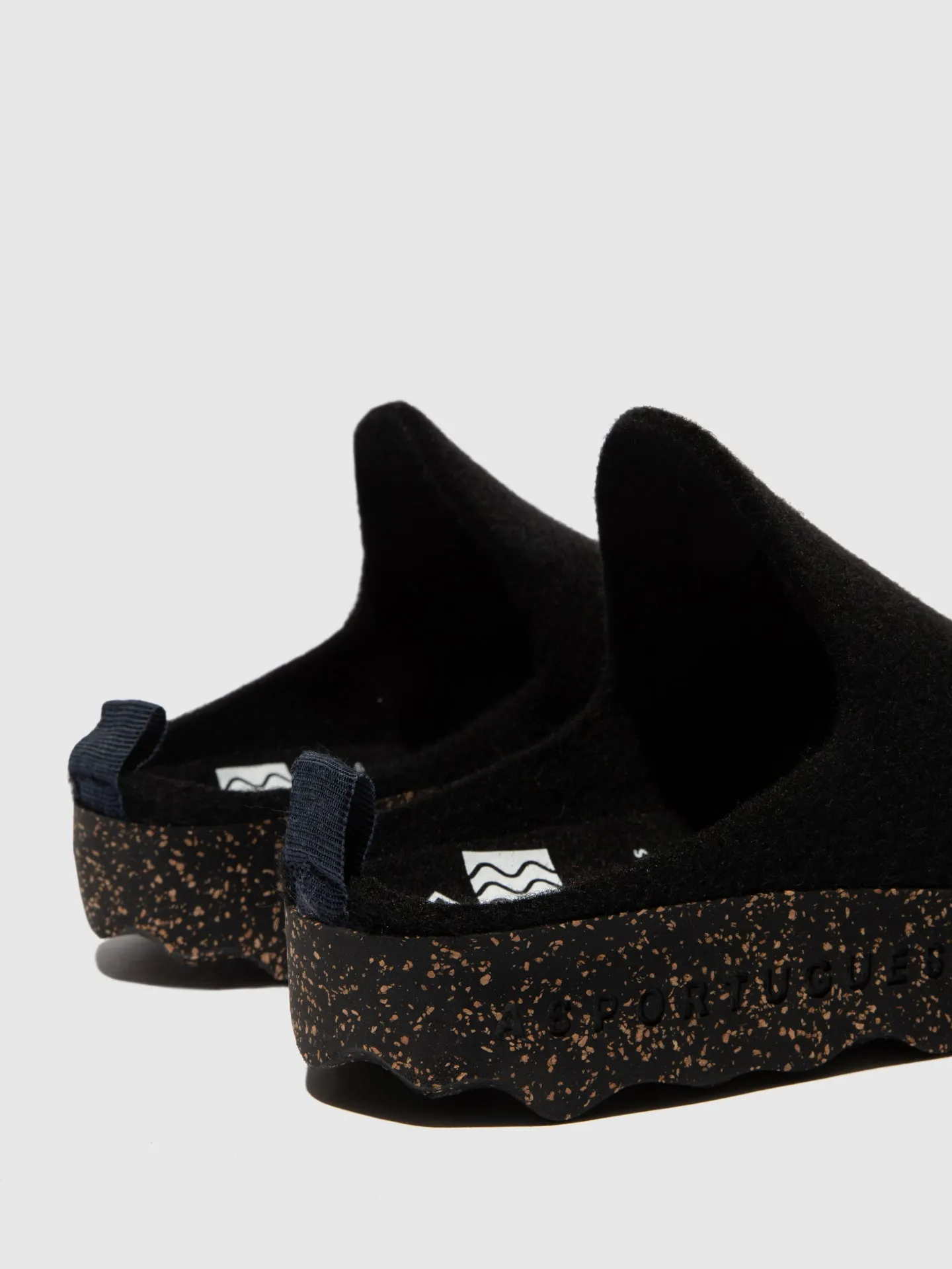 Round Toe Mules COME Black
