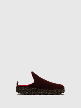 Round Toe Mules COME Merlot