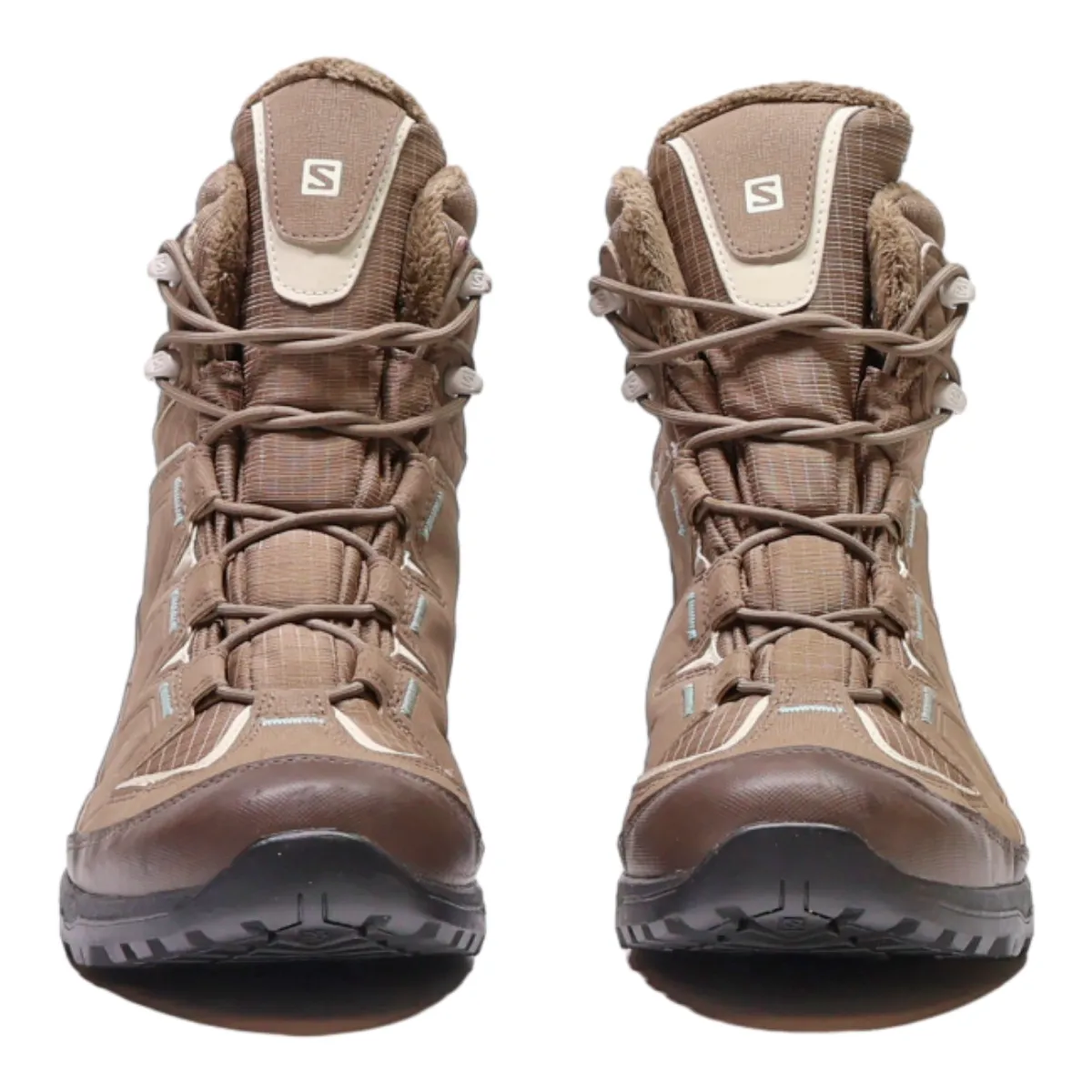 SALOMON Hiking Boots Brown Leather Womens UK 7