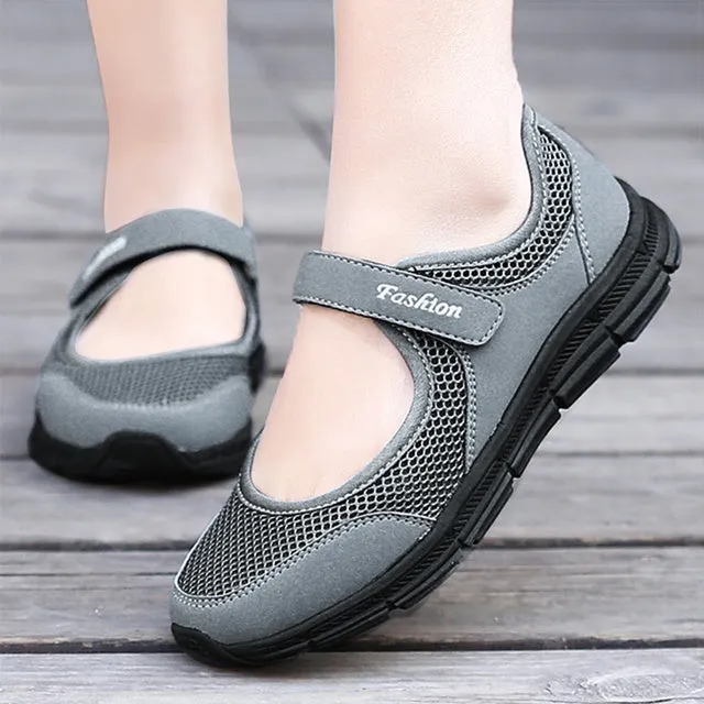 Super Light Women Breathable Flat Shoes - Casual Sneakers