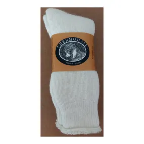 Thermohair Men's Socks Crew Cream Large