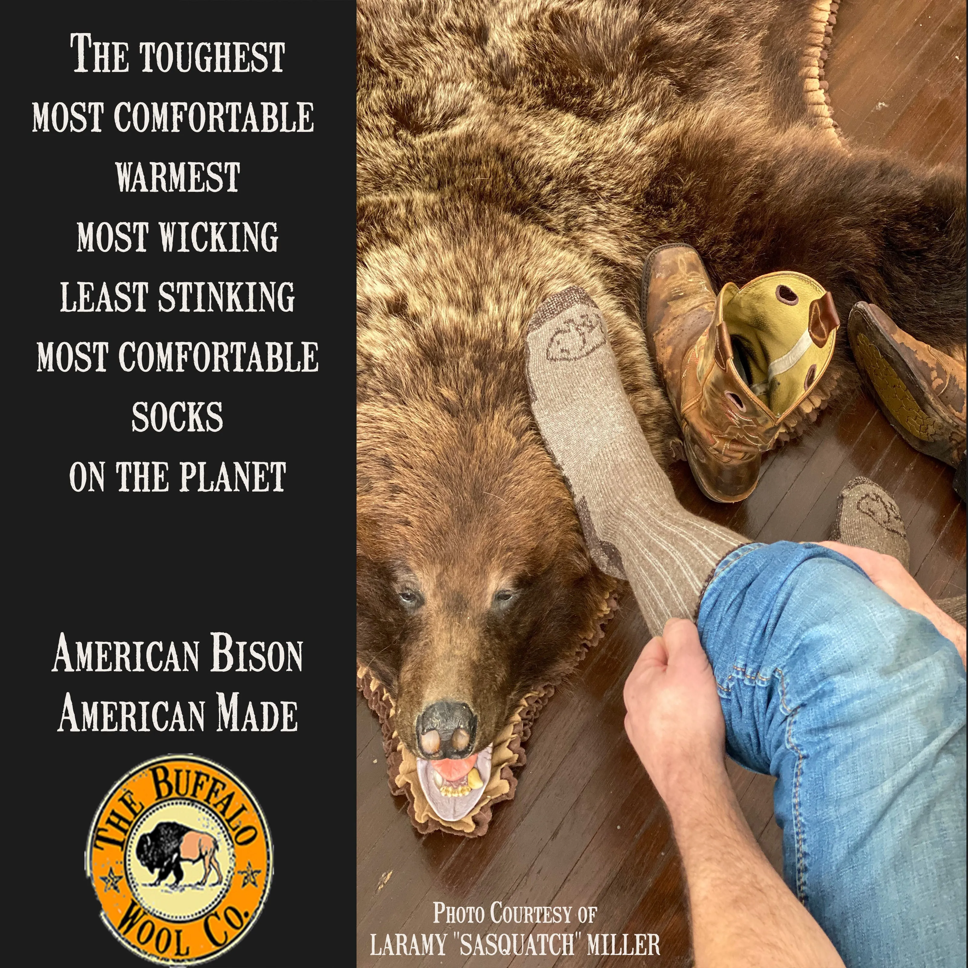 Trekker Bison/Merino Boot Socks - Wholesale