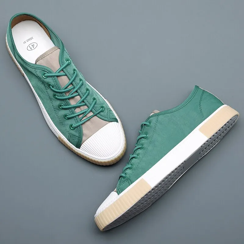 Vulcanized Fashion Breathable Sewing Shoe