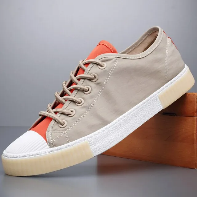 Vulcanized Fashion Breathable Sewing Shoe