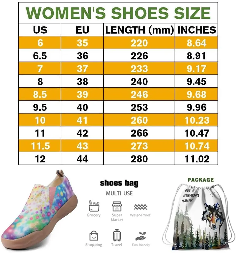 Women's Art Travel Shoes Slip-on Casual and Comfortable Loafers Light and Comfortable Fashionable Sneakers