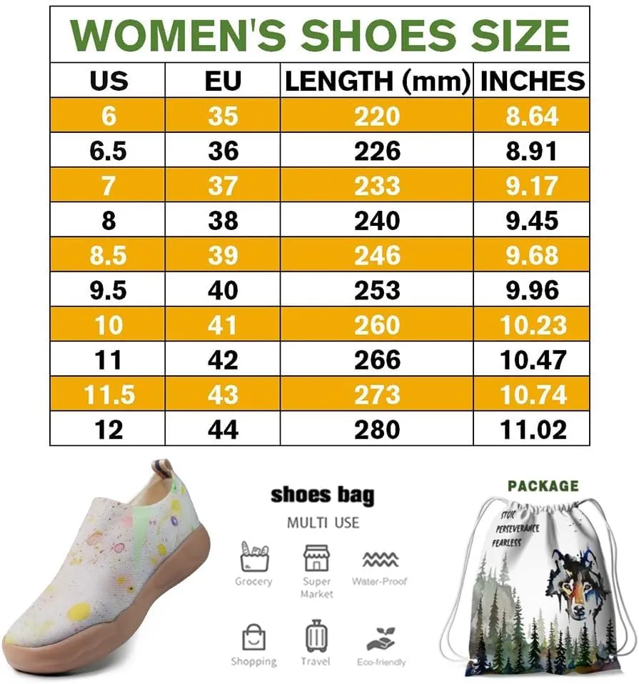 Women's Art Travel Shoes Slip-on Casual and Comfortable Loafers Light and Comfortable Fashionable Sneakers