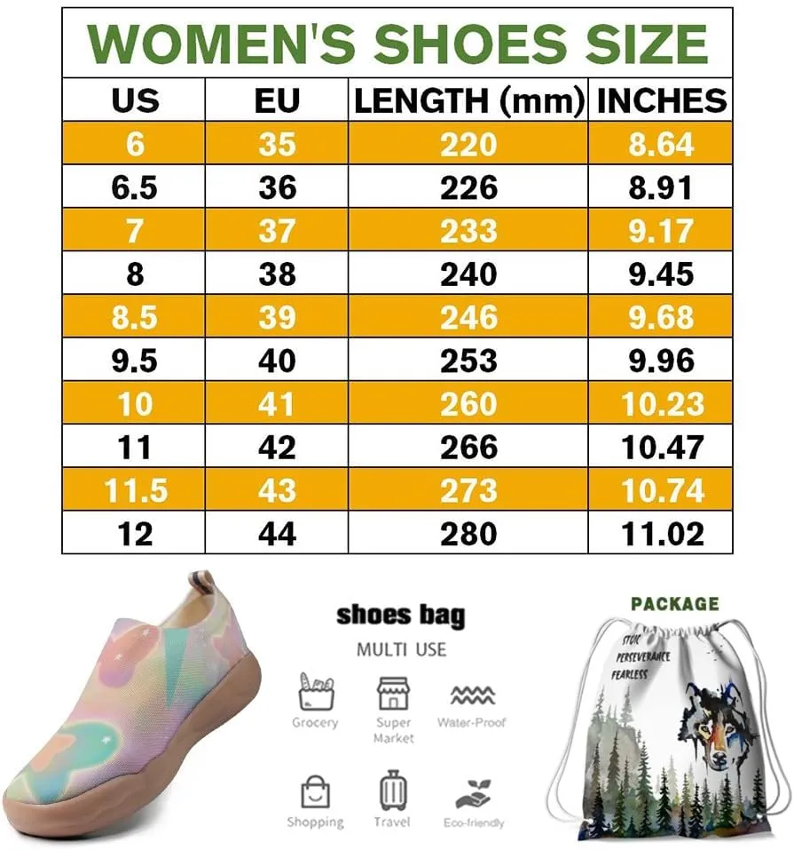 Women's Art Travel Shoes Slip-on Casual and Comfortable Loafers Light and Comfortable Fashionable Sneakers